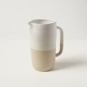 Pichet - Blanc et beige