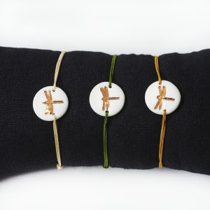 Bracelet libellule - or