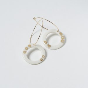 Boucles d'oreille créoles ronds dorés